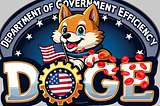 AI-generated image advertising the Department of Government Efficiency, posted by prospective department head Elon Musk. Modified by author with Canva.