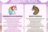 Busy vs. Productive