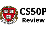 Harvard logo next to text CS50P Review