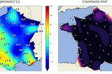 Kriging the French temperatures
