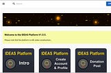 IDEAS 💡- IDEAS Platform Update