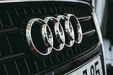 Audi logo — photo by Marcel Strauss on Unsplash.com