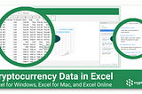 Introducing Cryptosheets: Real-time Excel Add-in for Cryptocurrencies