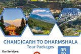 Hire one way Taxi Service Chandigarh to Dharmshala with H&B cabs