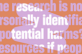 Editorial image of key words relating to the consent process.