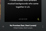 #10 Spotify x Genius — Showing Lyrics and Relevant Information regarding Song and Artists