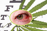 Why does smoking cannabis make your eyes red?