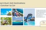 Top 5 Must-Visit Destinations in Zanzibar by Car