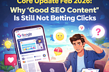 Google Discover Core Update Feb 2026: Why “Good SEO Content” Is Still Not Getting Clicks