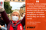 UNI Global Union May Day statement: The best way forward is through collective bargaining