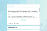 UI Experiments: Accordion with preview state