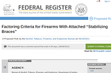 Comment on ATF’s Proposed Rule 2021R-08 “Factoring Criteria for Firearms With Attached ‘Stabilizing…