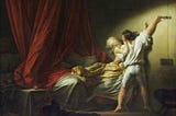 Jean-Honoré Fragonard, The Bolt (Le Verrou). Est. 1771–1778