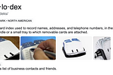 Rolodex