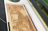 Engraved Wood Print