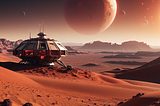 An outpost on a desolate desert planet