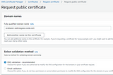 ACM — request certificate