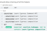 Cypress.io — Use the Log API with custom commands