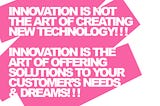 Stop innovating with technology!!!