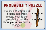 The Three Sticks Puzzle