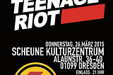 Atari Teenage Riot supports the Anti-Fascist groups in Dresden