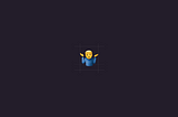 a shrugging emoji