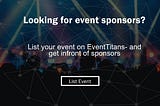 Event Management Software — Sponsors