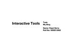 Interactive Tool’s (Introduction)