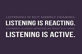 How to Improve your Acting by Listening and Reacting