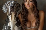 Sabrina and Amos, the pussy hound