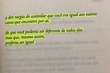 O ponto que o (amor?) deixa de estar.