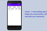 An introduction to the Coven app