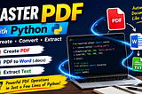 Working with PDFs in Python: Create, Convert to Word, and Extract Text
