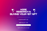 More Research & Buying Your First NFT