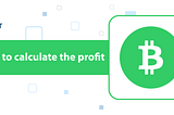 How to calculate the profit