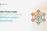 Post-trade Use Cases on WeOwn Layer 1 blockchain