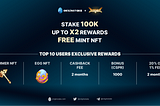 🔥Stake 100k — Up to x2 Rewards— Free Mint NFT