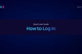 Beginner’s Guide on How to Log In to OmniX