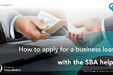 Applying for a Business Loan with the help of the SBA & IOOGO!