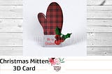 Christmas Card SVG, Christmas Card Template, Greeting Card SVG, Card Template svg, Christmas Card for Cricut, Svg Files for Cricut- 3D Popup