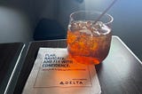 Found this Delta napkin image in a Google search, as apparently the years of napkins are not archived? Where are the #flyingNerds?