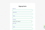 Create a signup form using HTML, CSS & Javascript with validations