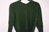 Men’s Green Merino Wool Sweater