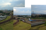 Presos soltos no parque: vista aérea do Cadeião de Pinheiros