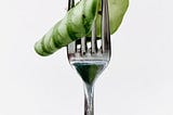Eating Salad With A Gun