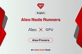How to run Aleo node with GPU