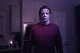 A rare photo of Michael Myers in his gourmet kitchen.