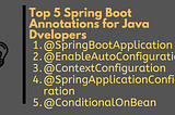 45 Annotations You Must Master in SpringBoot