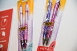 The ‘Bic For Her’ ballpoint pen #awkward
