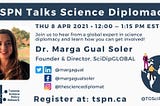 TSPN Talks Science Diplomacy: Dr. Marga Gual Soler